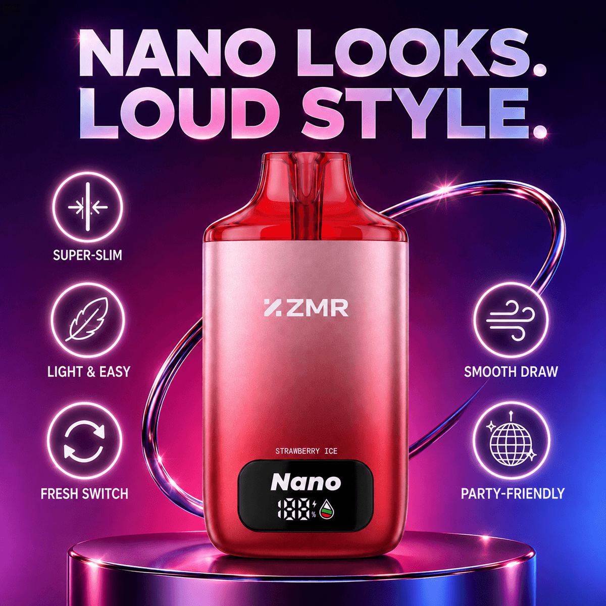 Nano- 20K Puffs Grape Ice - Image 3