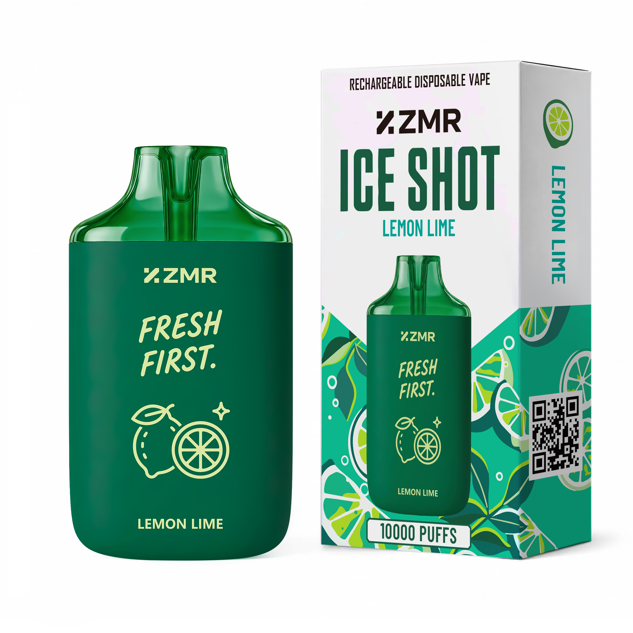 ZMR Ice Shot Lemon Lime device and packaging