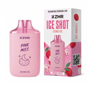 ZMR Ice Shot Lychee Ice device and packaging
