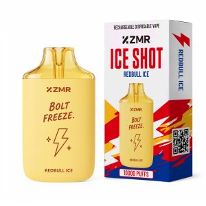ZMR Ice Shot Red Bull Ice device and packaging