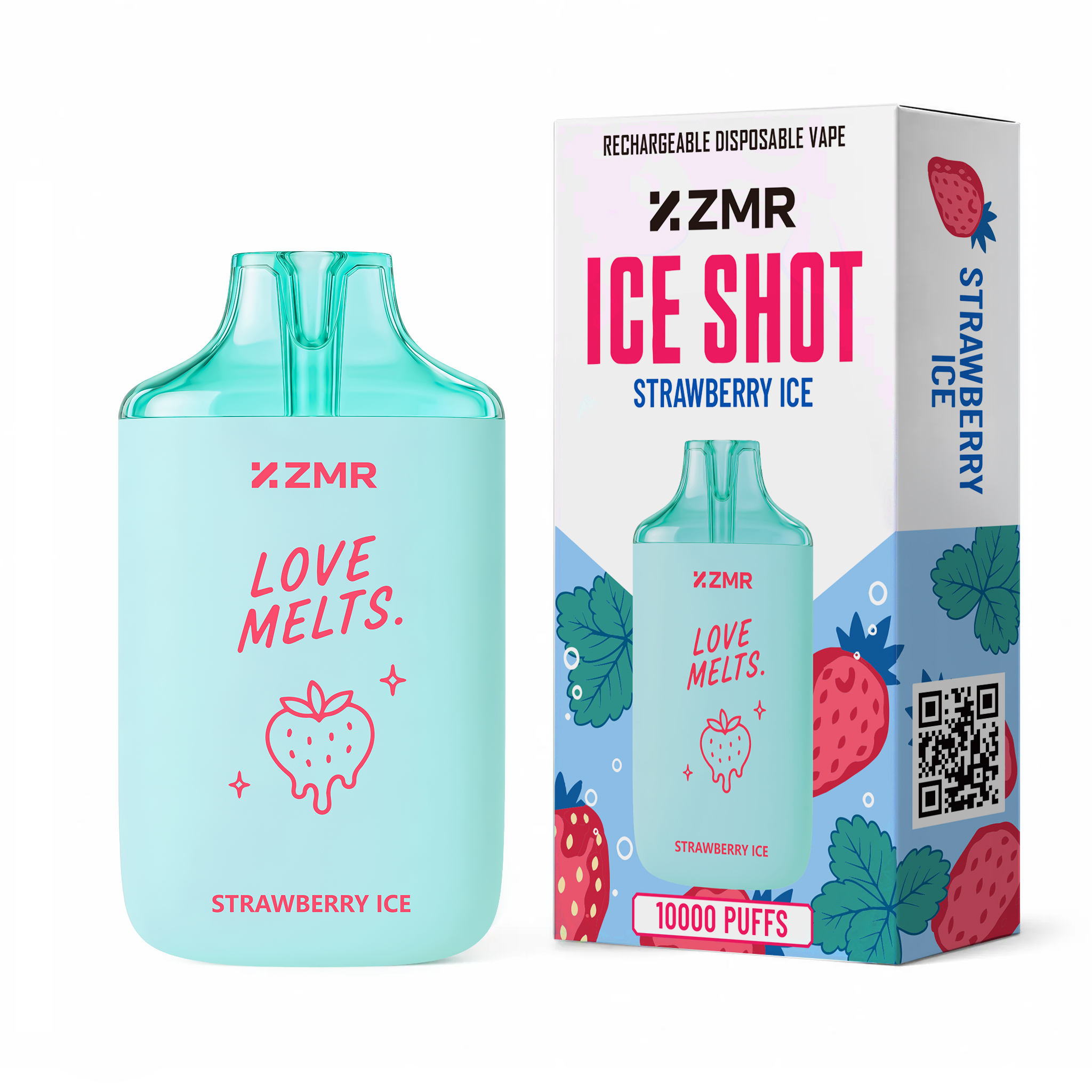 ZMR Ice Shot Strawberry Ice device and packaging