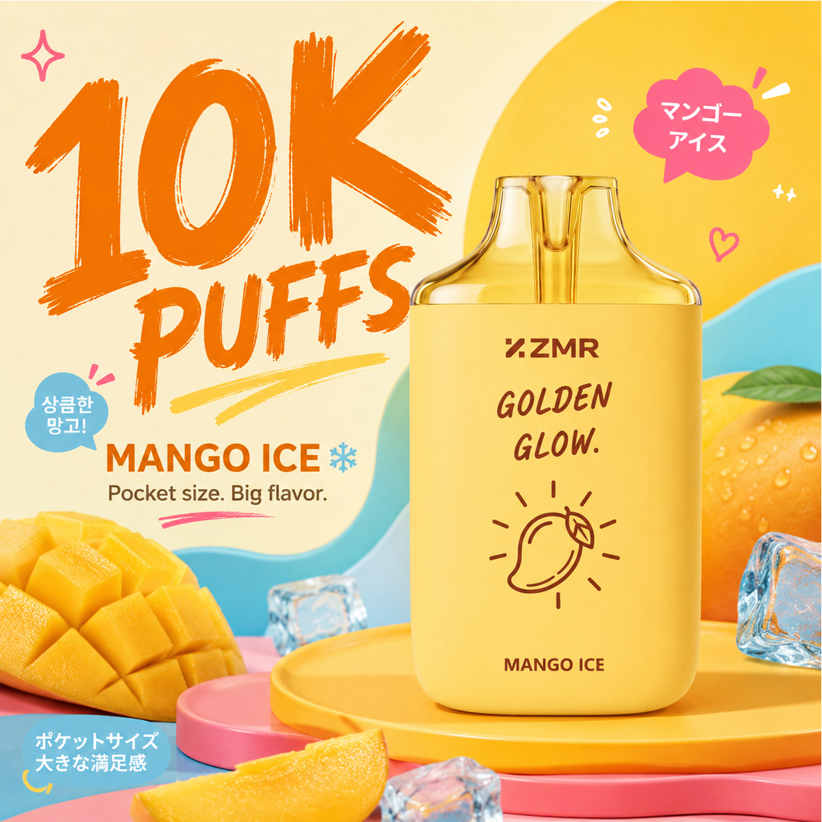 Ice shot 10K Puffs Mango Ice Disposable Vape - Image 2
