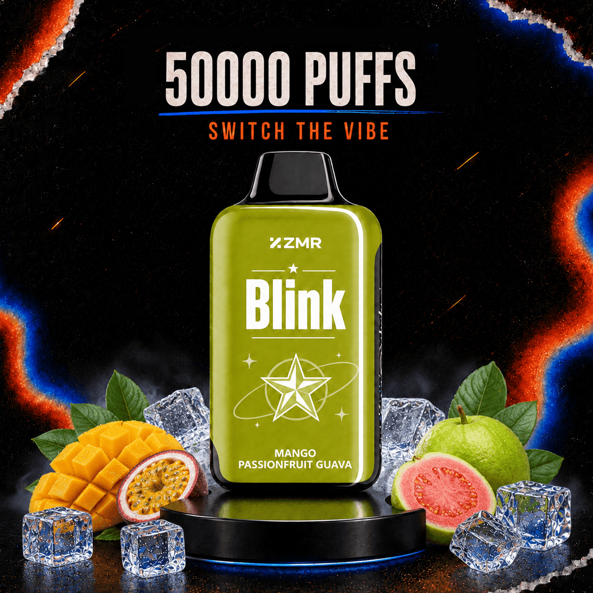 Blink-MANGO PASSIONFRUIT GUAVA 50000 Puffs Disposable Vape - Image 2