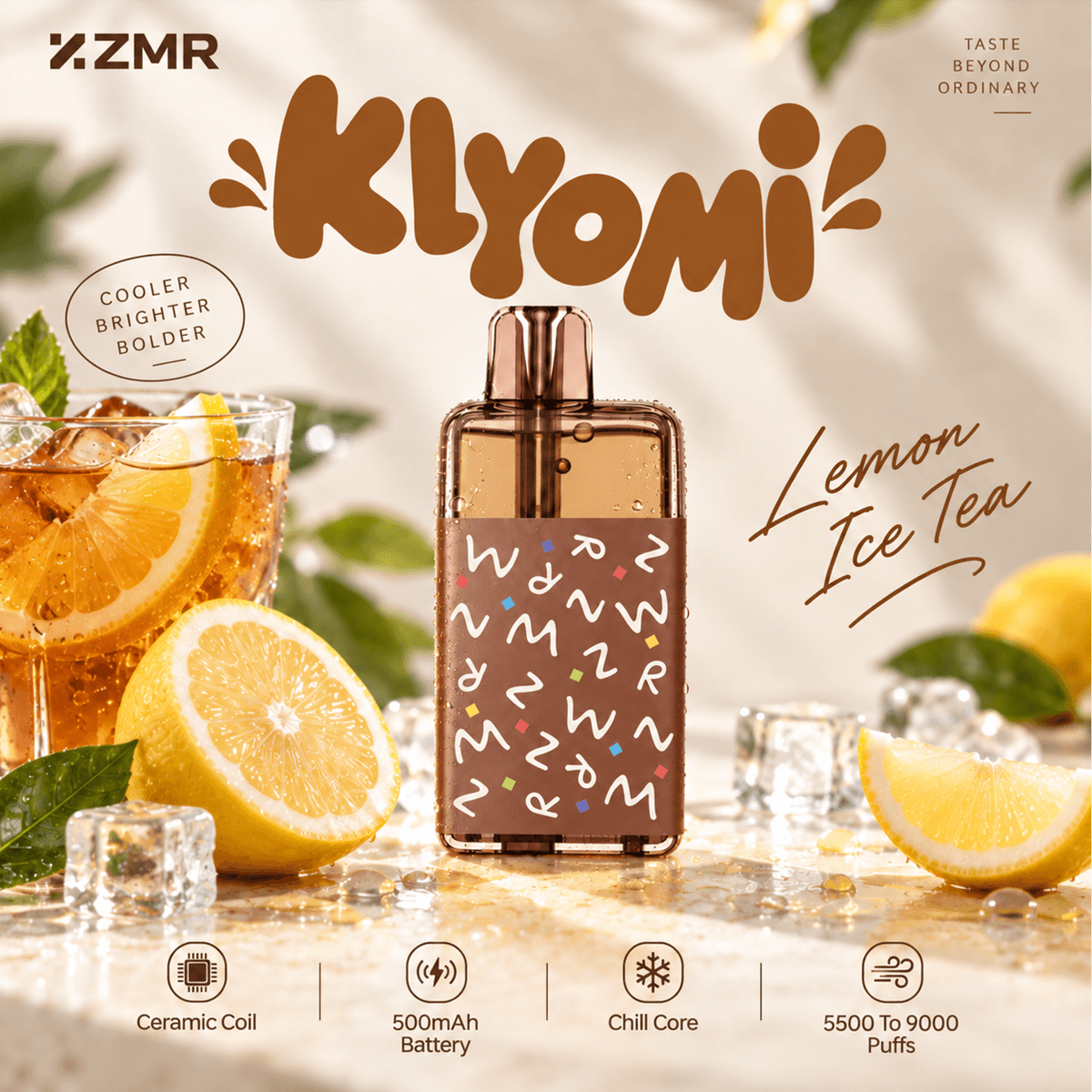 Kiyomi 5500 Puffs Lemon Ice Tea Disposable Vape - Image 2