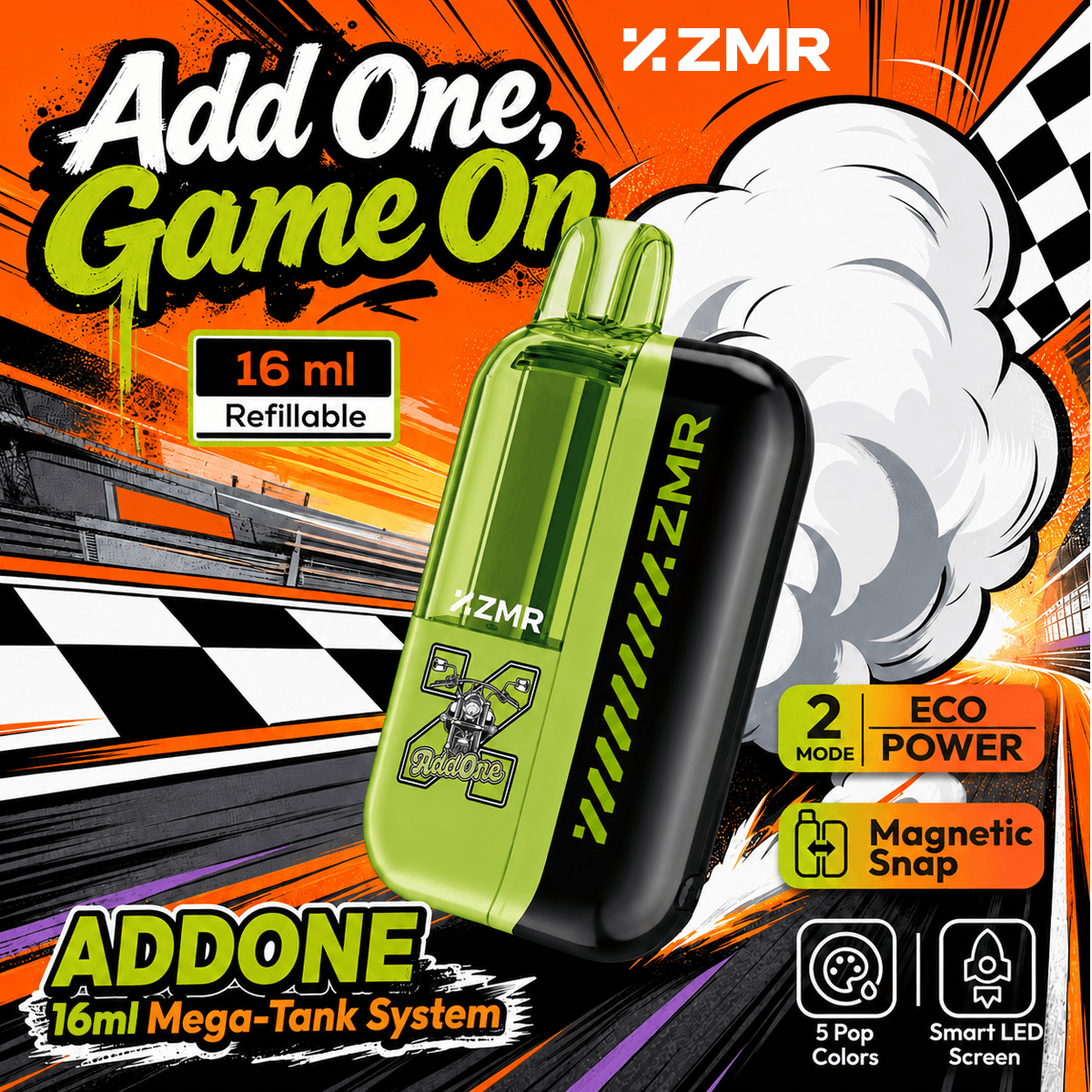 ADDONE 16ml Refillable-Tik GREEN - Image 2