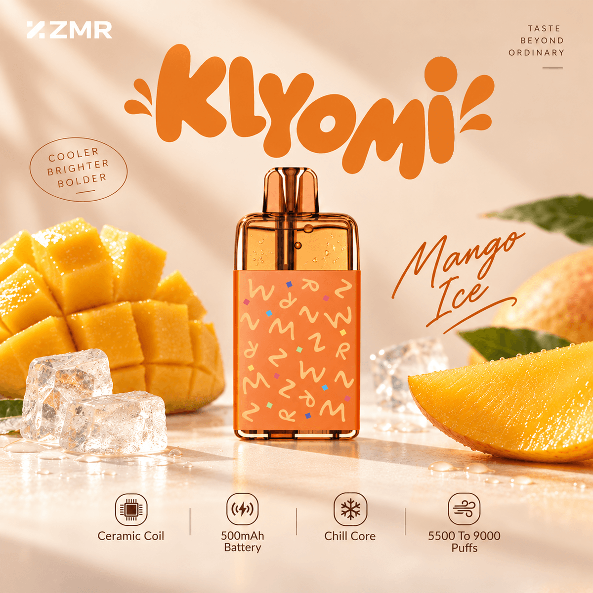 Kiyomi 5500 Puffs Mango Ice Disposable Vape - Image 2