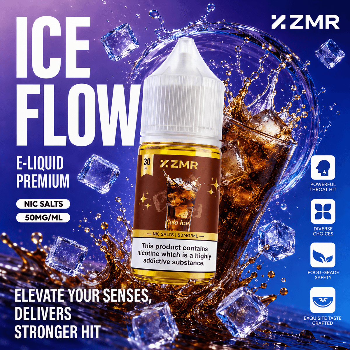ZMR-Ice Flow Cola Ice 50mg nic salt - Image 2
