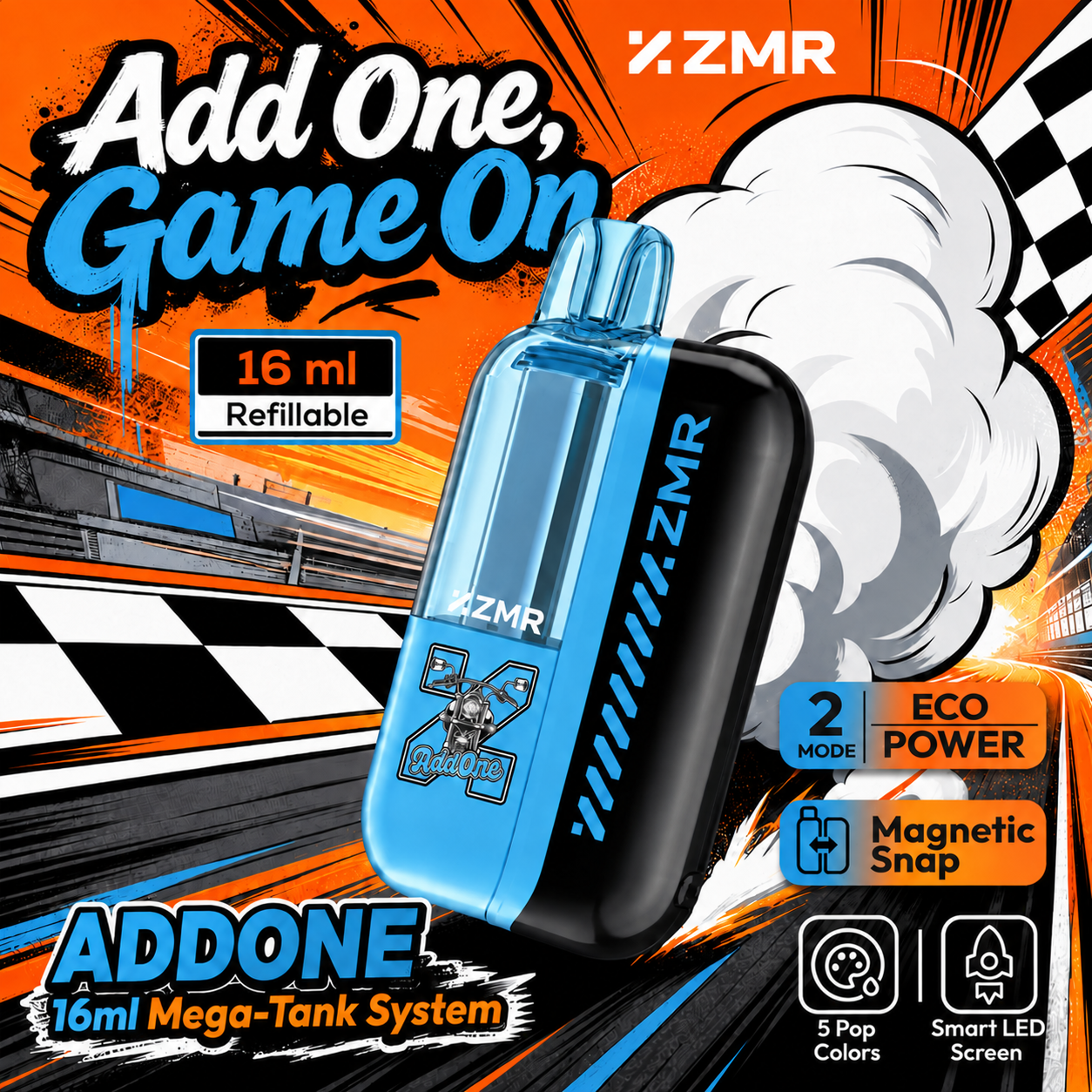 ADDONE 16ml Refillable-Tik BLUE - Image 2