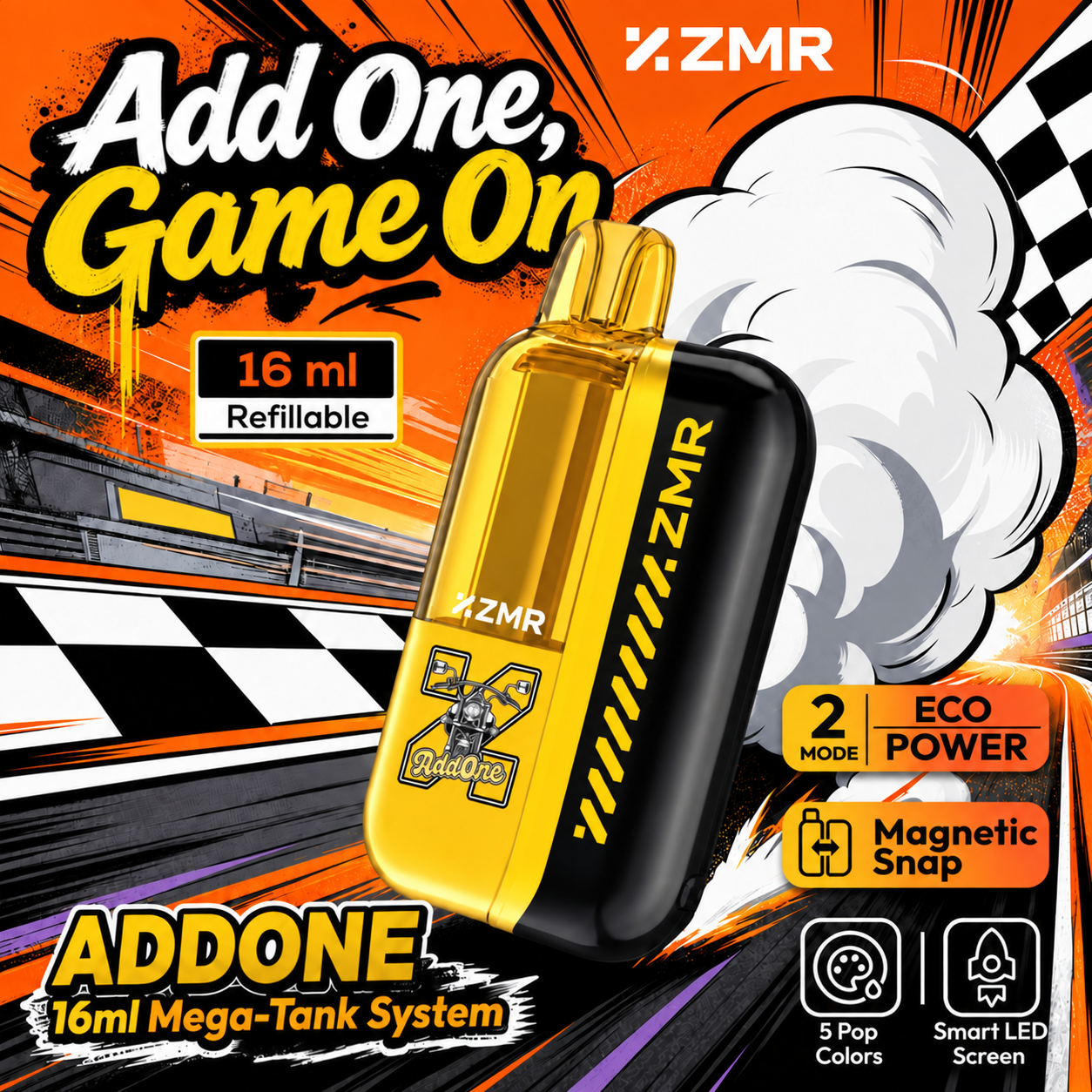 ADDONE 16ml Refillable-Tik YELLOW - Image 2