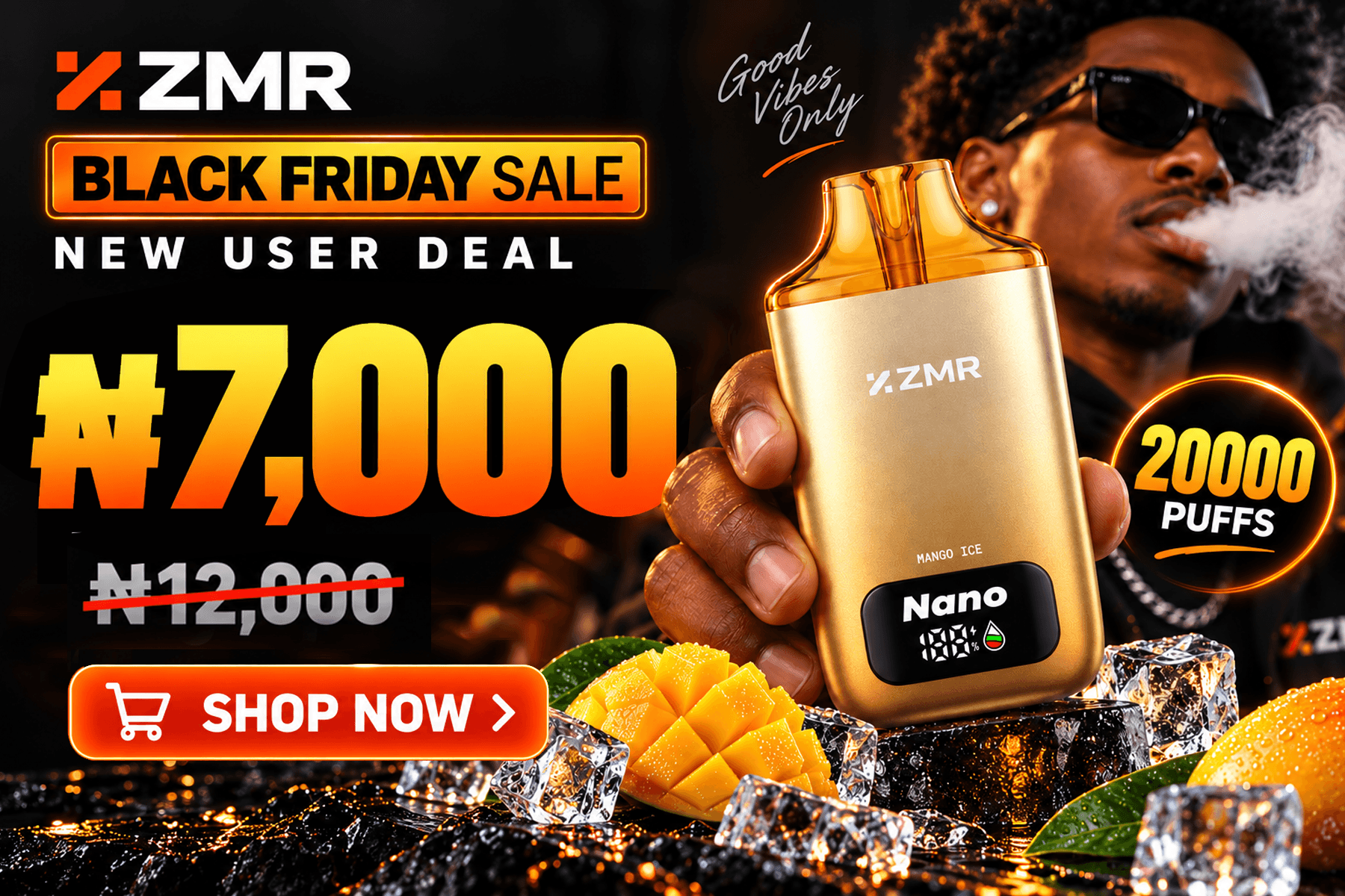 ZMR Nano Black Friday sale new user deal promotion banner