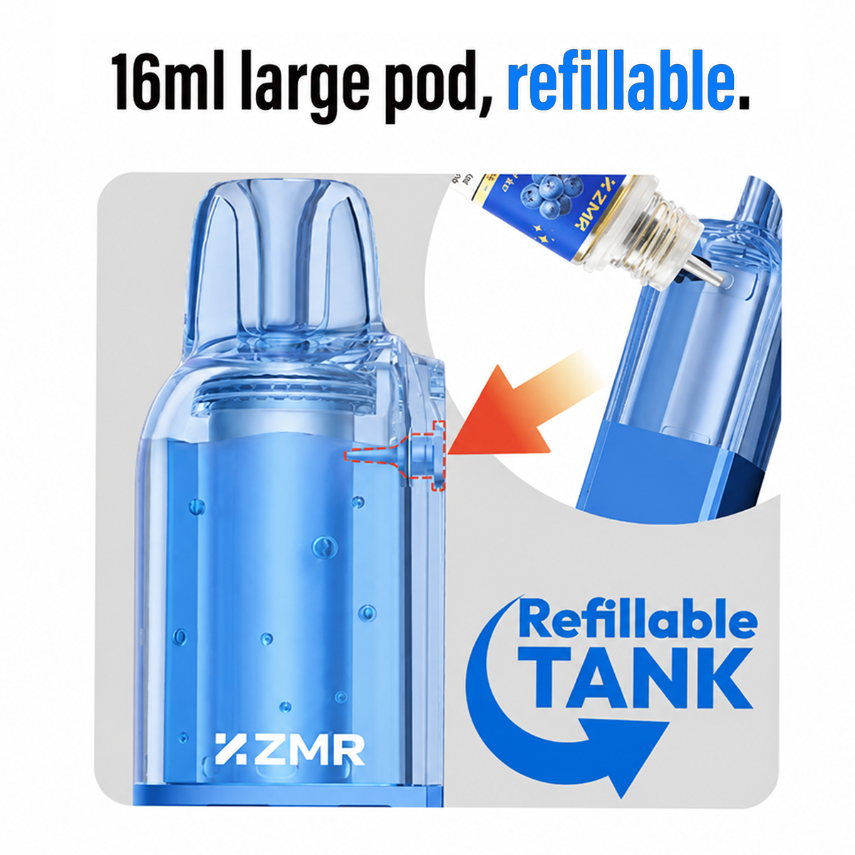 ADDONE 2*16ml Mega-Tank Replacement Pod geen - Image 2