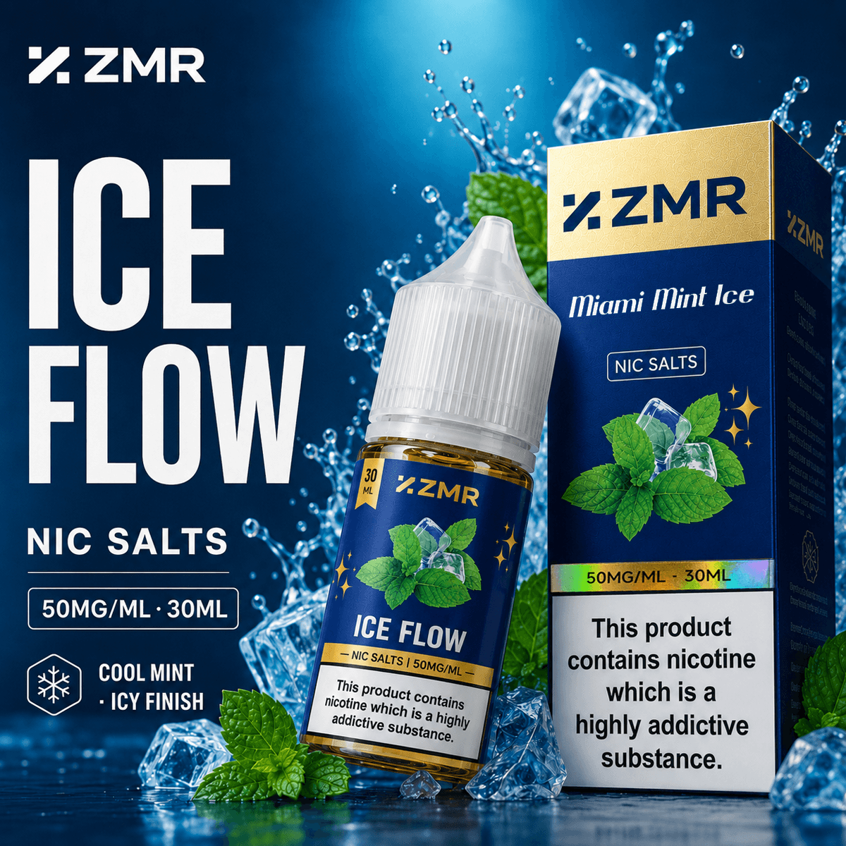 ZMR-Ice Flow Redbull Ice 50mg nic salt - Image 8