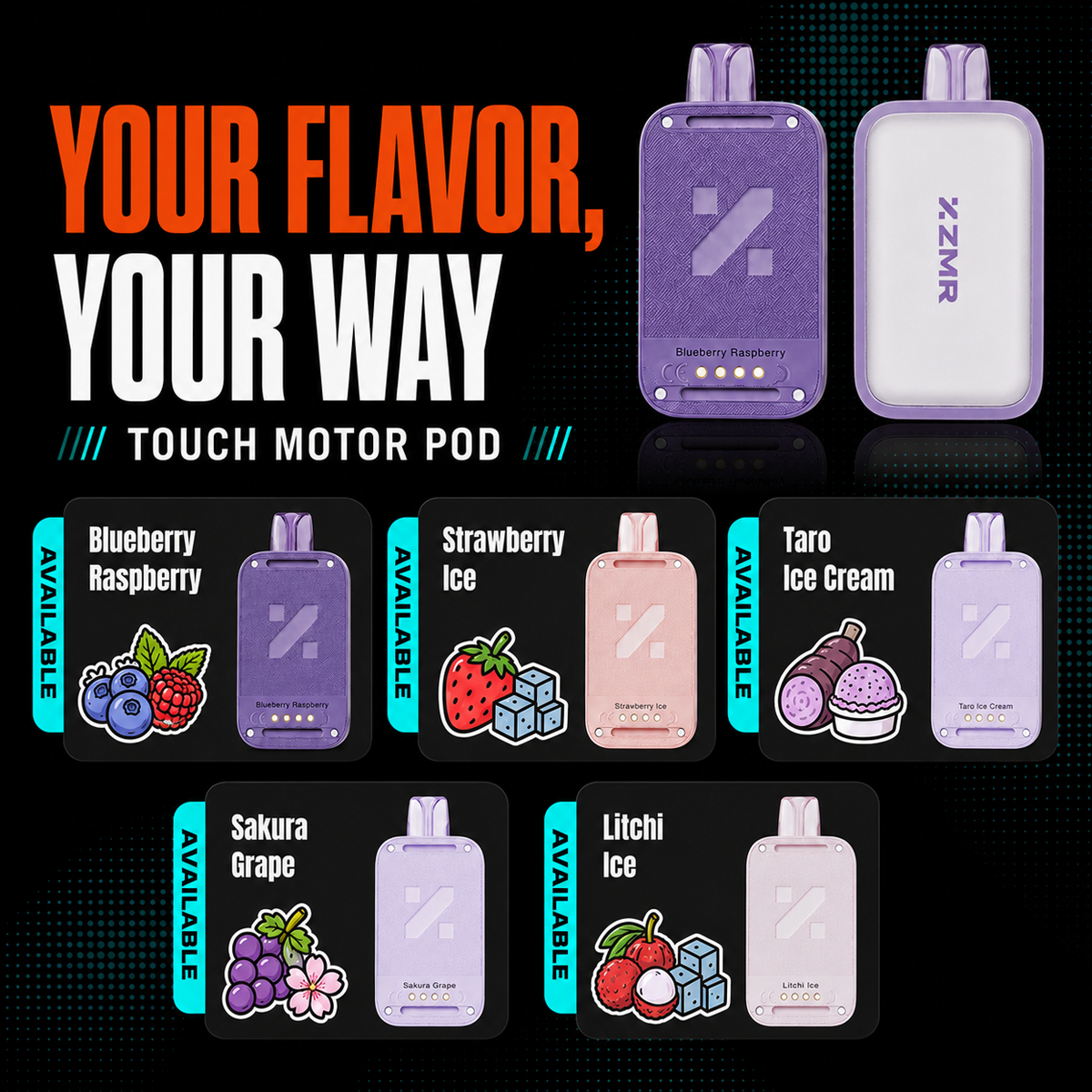 Motor Pod 30000 puffs Taro Ice Cream - Image 3