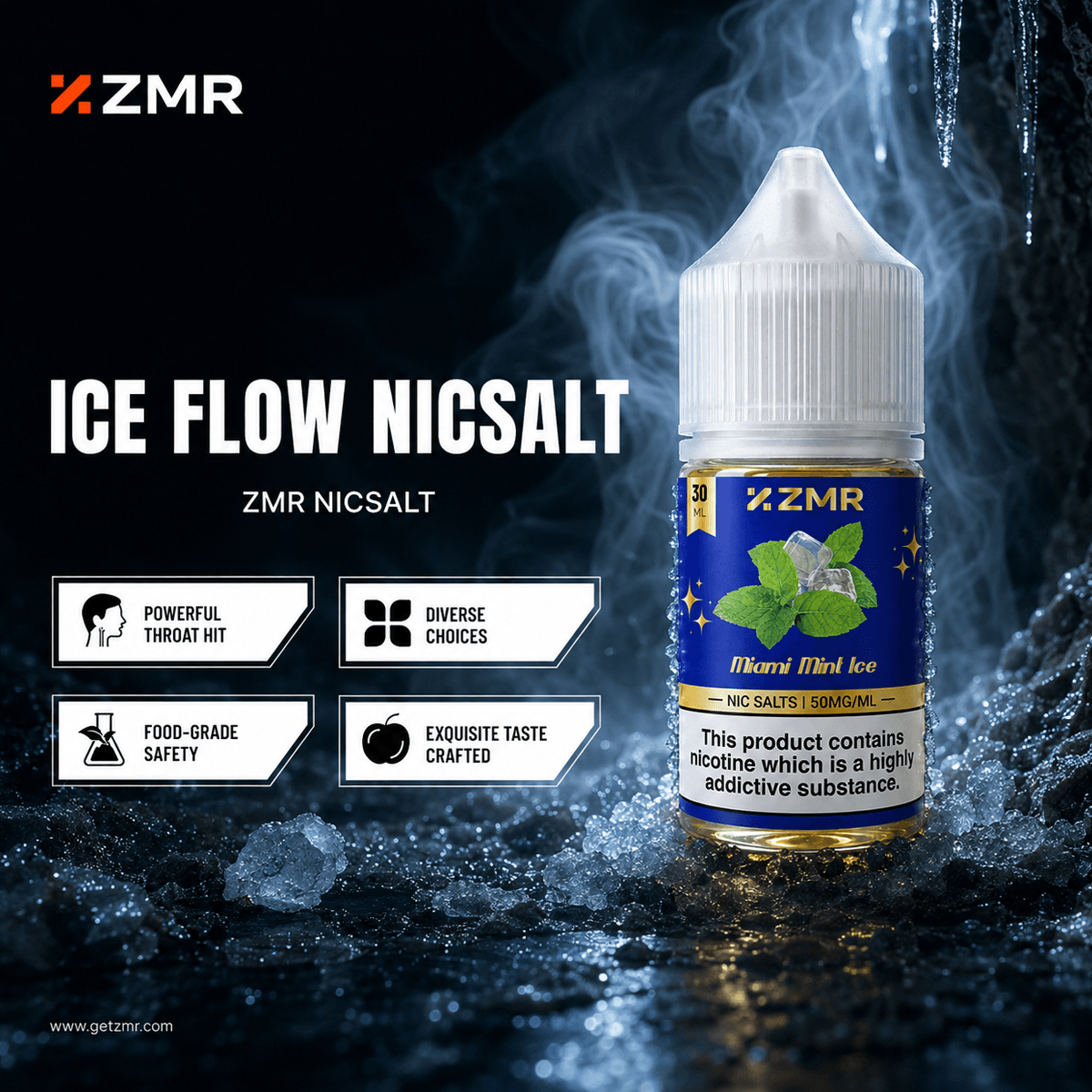 ZMR-Ice Flow Redbull Ice 50mg nic salt - Image 6