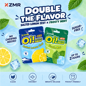 Oi! Nicotine Candy Salted Lemon Zest and Frosty Mint