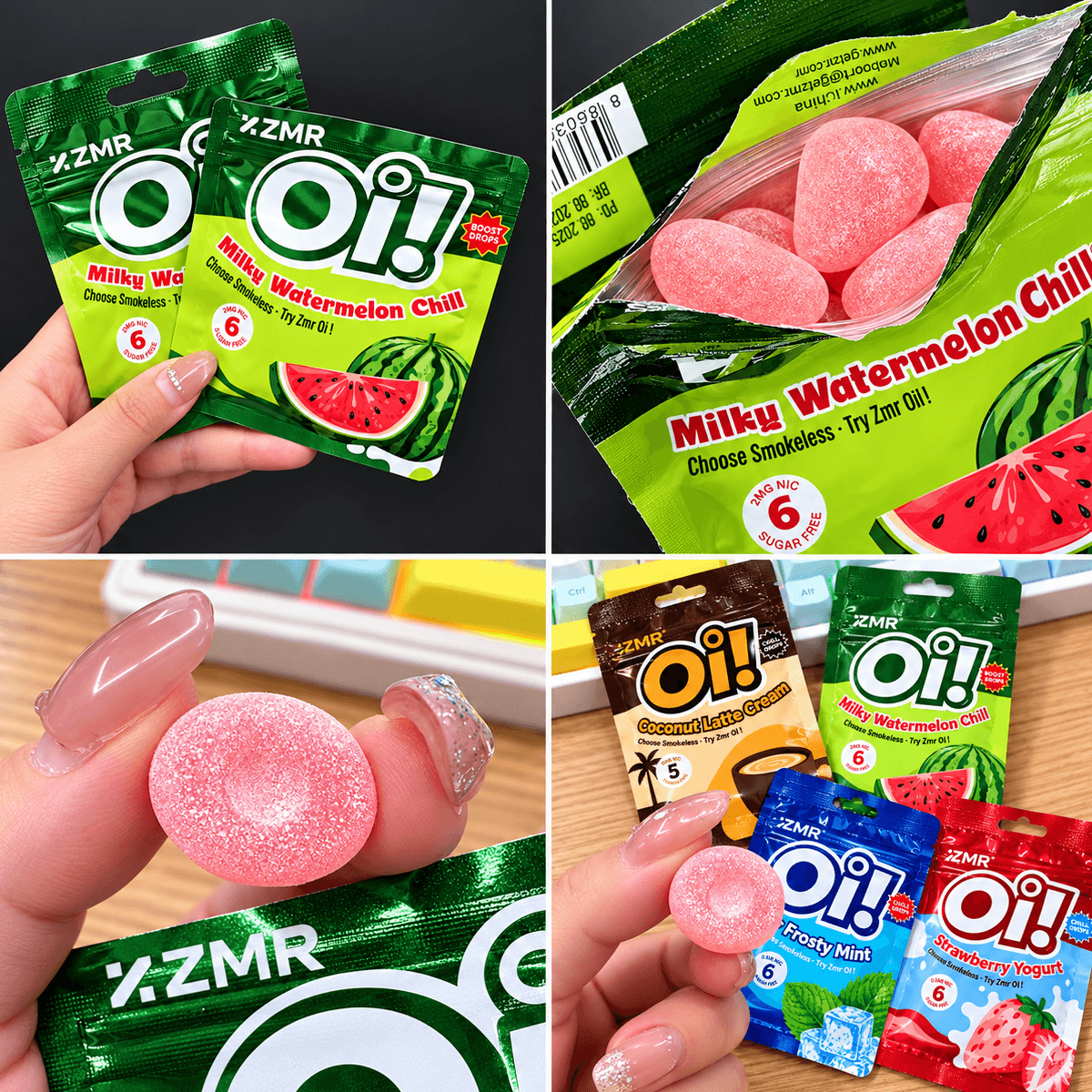Oi! Nicotine Candy Miky Watermelon Chill and Salted Lemon Zest - Image 7