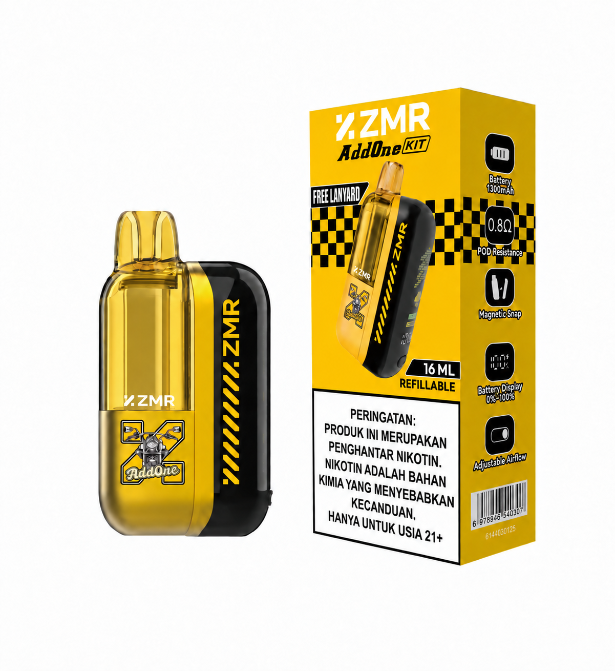 ADDONE 16ml Refillable-Tik YELLOW