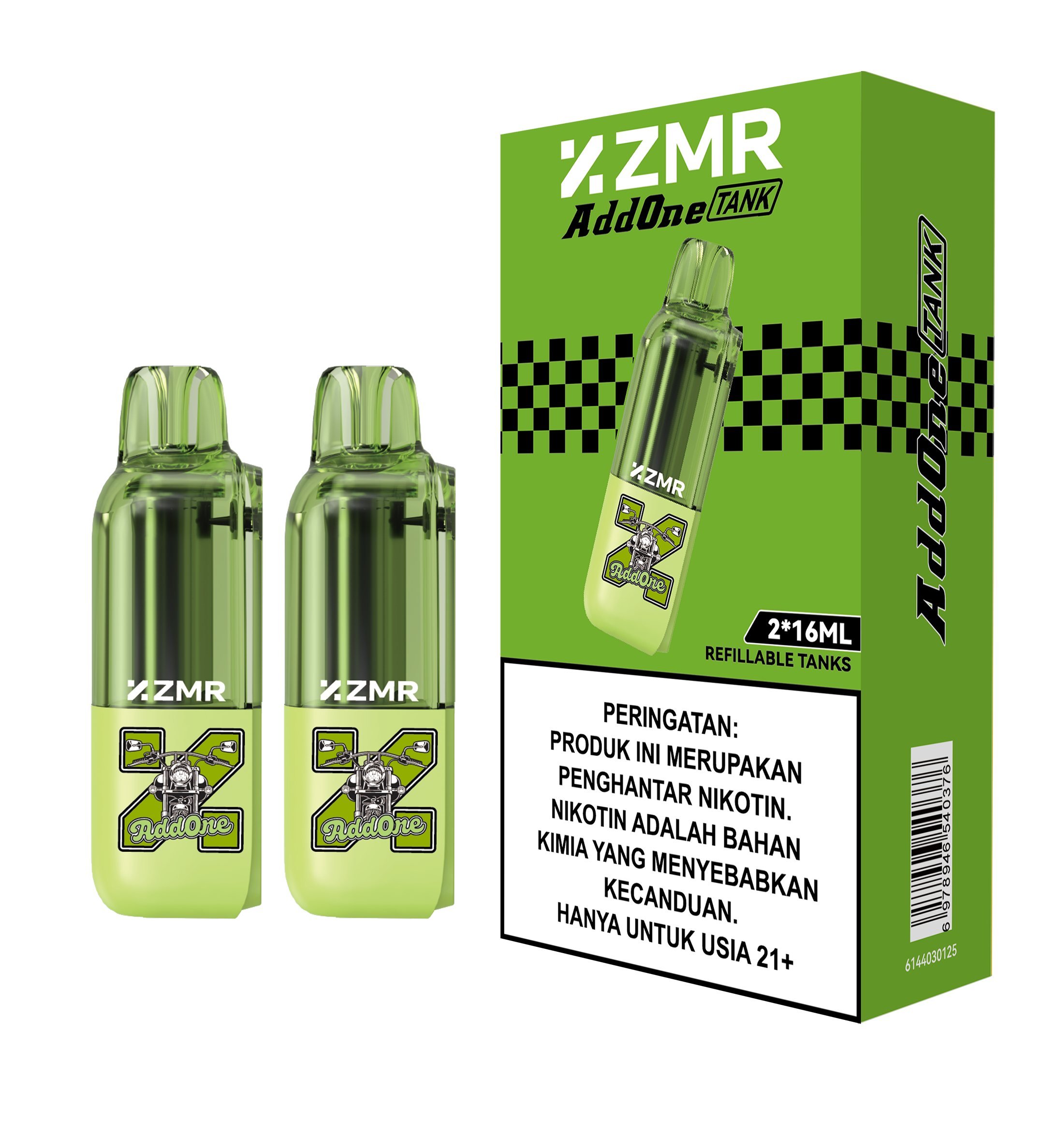 ADDONE 2*16ml Mega-Tank Replacement Pod geen