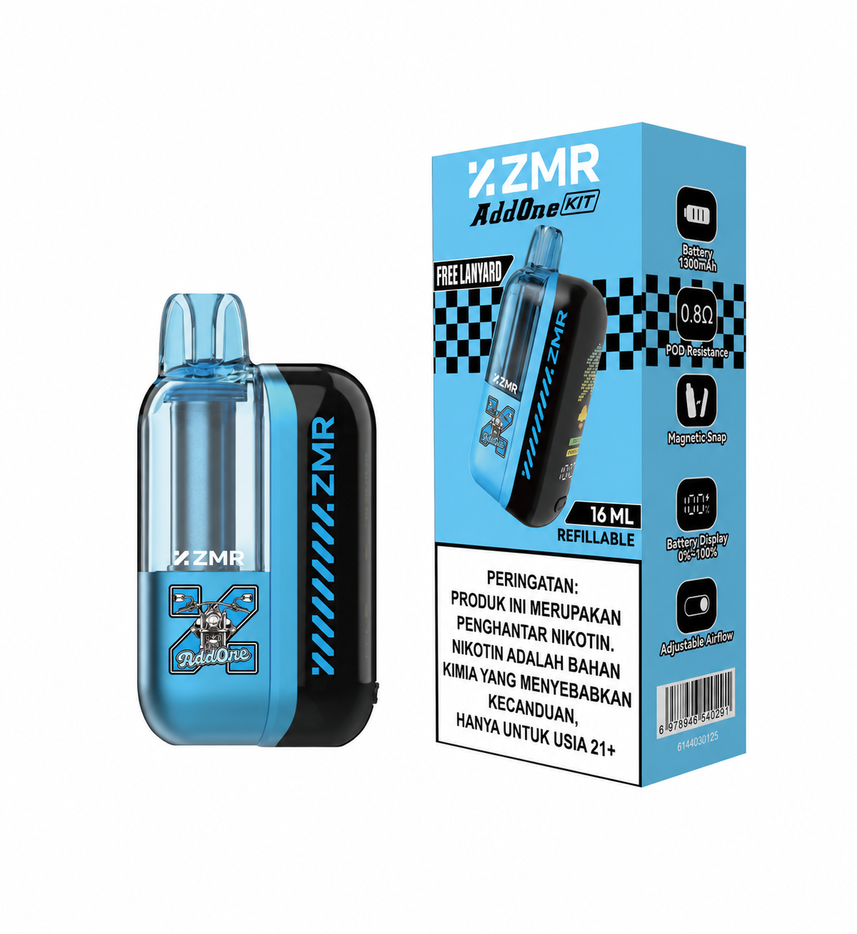 ADDONE 16ml Refillable-Tik BLUE