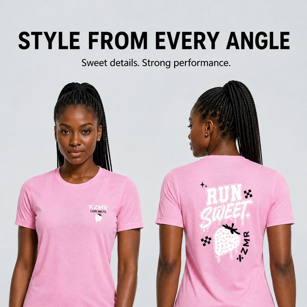 Quick-dry shirt – Pink (Strawberry) - Image 7