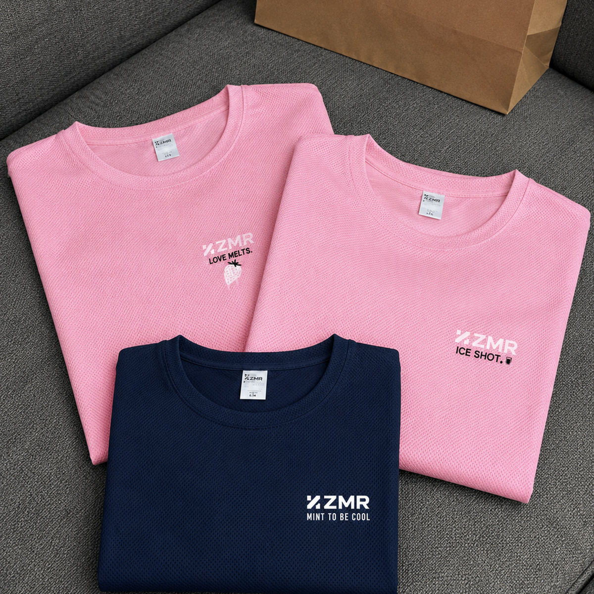 Quick-dry shirt – Pink (ice-shot) - Image 3