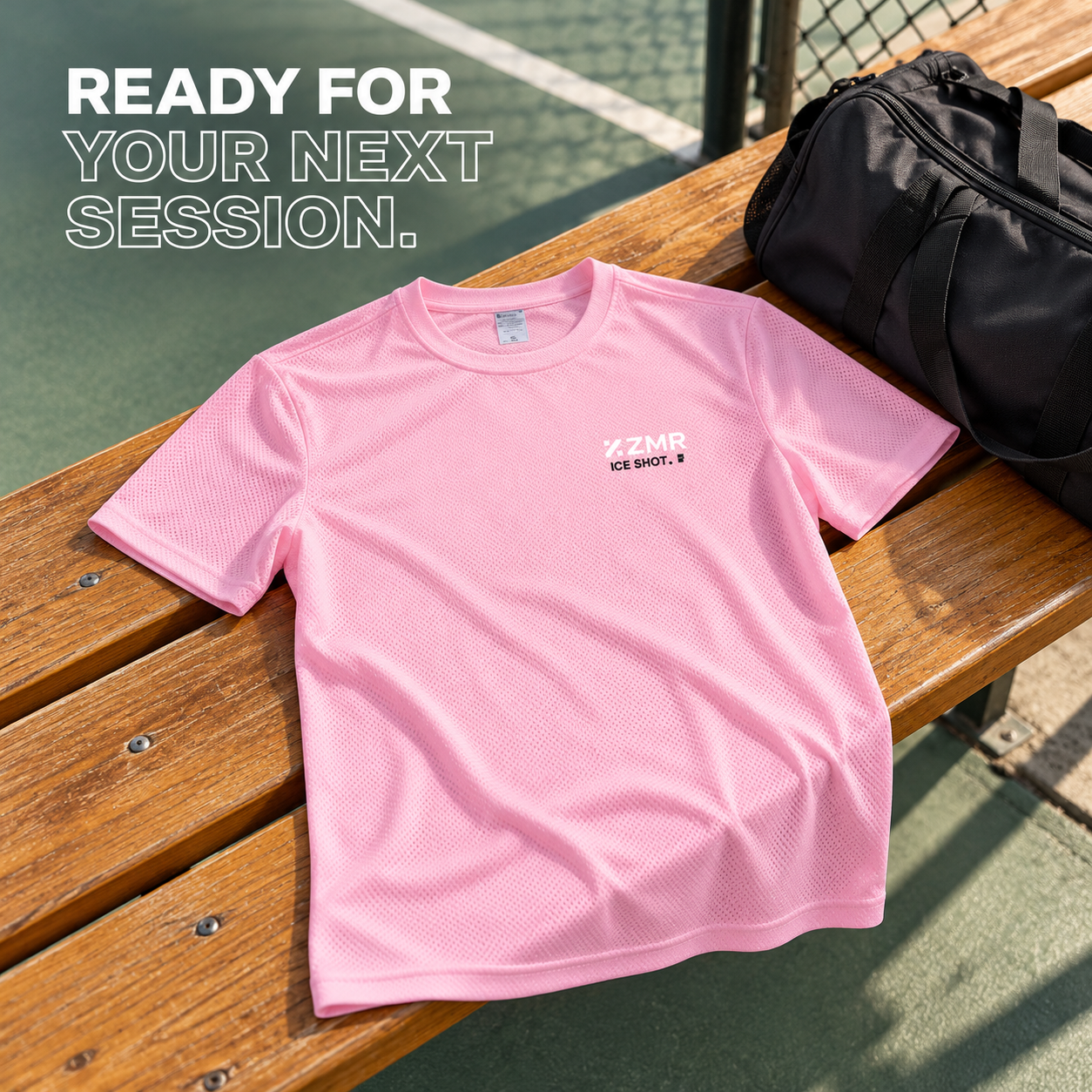 Quick-dry shirt – Pink (ice-shot) - Image 7